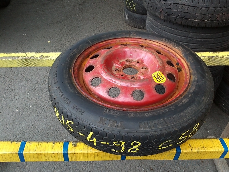 Fiat, Alfa Romeo, Citroen, Datsun, Ford, Vaz, Lancia, Peugeot rezerves ritenis (riepa 125/80/R15 Michelin TEX) 