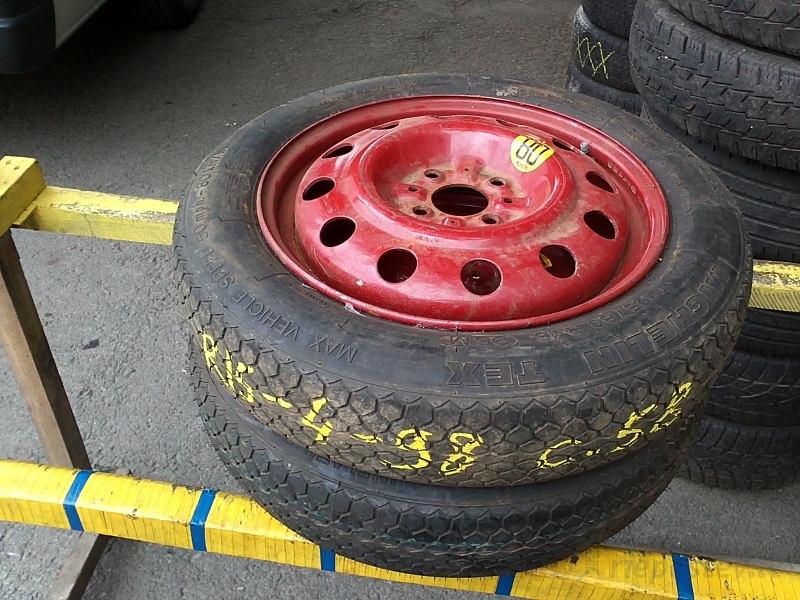 Fiat, Alfa Romeo, Citroen, Datsun, Ford, Vaz, Lancia, Peugeot rezerves ritenis (riepa 125/80/R15 Michelin TEX) 