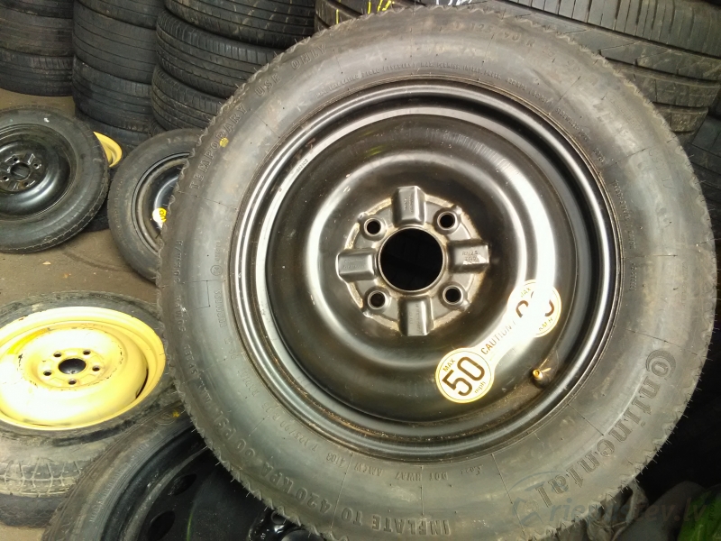 Volvo, Hyundai, Kia, Mitsubishi, Smart, Daihatsu, Nissan, Honda, Rover, Subaru, Suzuki, Daewoo, Chevrolet rezerves ritenis (riepa 125/90R15) 
