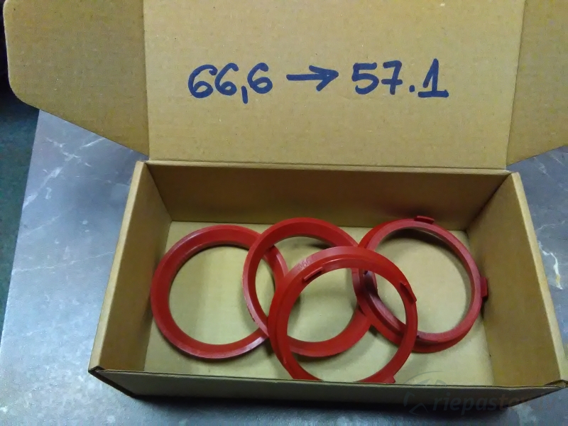 Centrējošais gredzens no 66.6 uz 57.1 