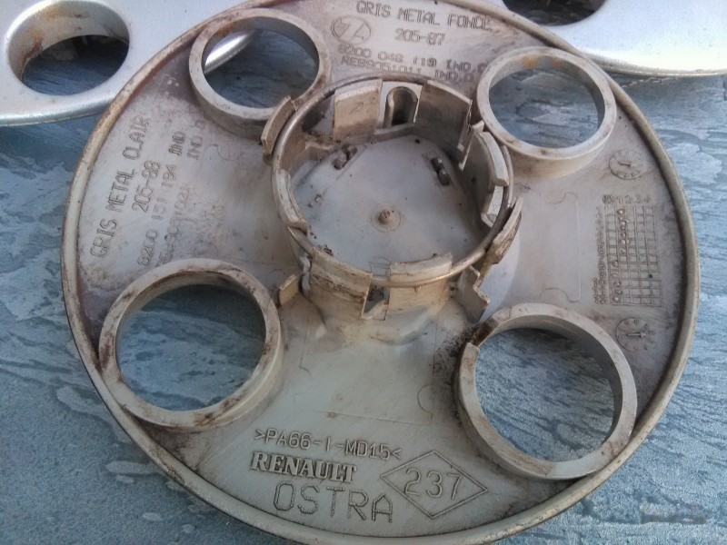 Renault lietā diska vidiņš (komplekts 4gab) 