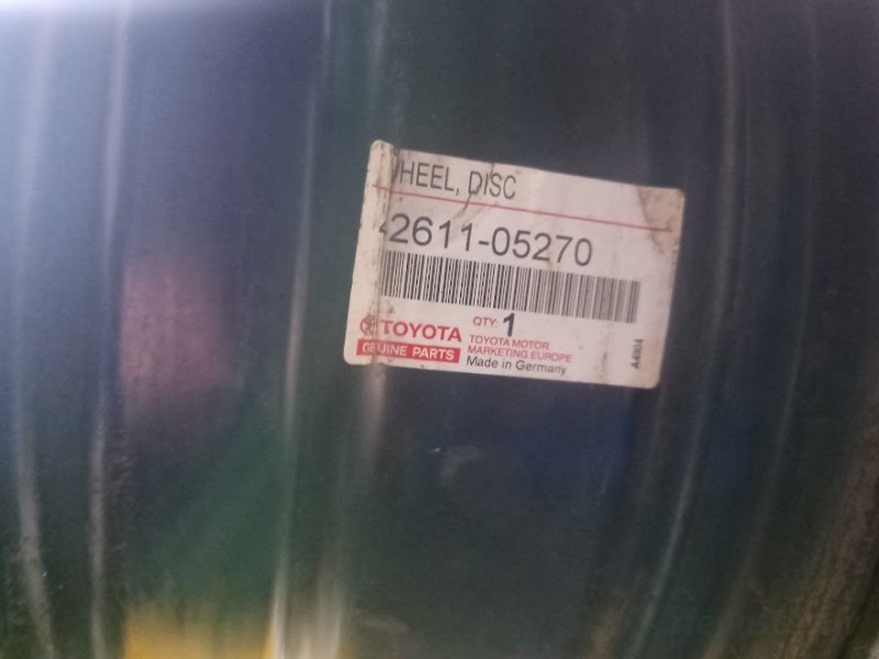 Toyota tērauda diski 