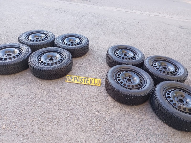 tērauda diski ar ziemas riepām  