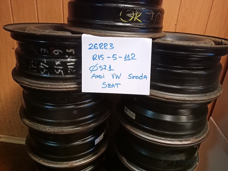 Audi, Skoda, Volkswagen, Seat tērauda diski 