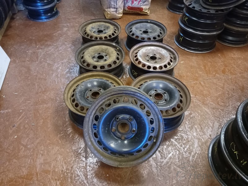 Audi, Skoda, Volkswagen, Seat tērauda diski 