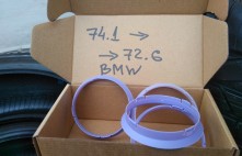 Centrējošais gredzens no 74.1 uz 72.6  