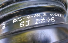 Volvo, Mitsubishi, Smart, Hyundai tērauda diski 